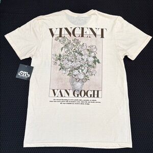 Vincent Van Gogh Flowers Print Shirt - brand new